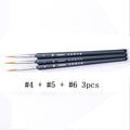 Number Painting Brush Miniature Paint Brush Set Professional Nylon Number Painting Brush Hook Line Pen Hand Painted A3