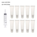 Empty Lip Gloss Tubes with Syringe Clear Soft Lip Gloss Container Refillable Lipgloss Tubes for DIY Cosmetic Makeup
