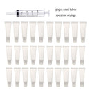 Empty Lip Gloss Tubes with Syringe Clear Soft Lip Gloss Container Refillable Lipgloss Tubes for DIY Cosmetic Makeup