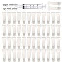 Empty Lip Gloss Tubes with Syringe Clear Soft Lip Gloss Container Refillable Lipgloss Tubes for DIY Cosmetic Makeup