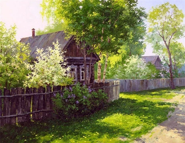 5D Diy Diamond Painting Landscape Cross Stitch Kit Full Drill Embroidery Scenery Winter Mosaic Art Picture of Rhinestones Decor