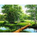 5D Diy Diamond Painting Landscape Cross Stitch Kit Full Drill Embroidery Scenery Winter Mosaic Art Picture of Rhinestones Decor