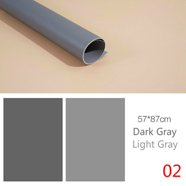 Photography background paper photophones backdrops morandi 57*87cm 2 sides solid color green screen photo studio[buy 4 free 1]]