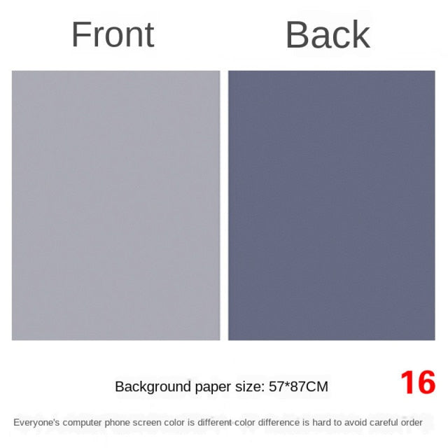 Photography background paper photophones backdrops morandi 57*87cm 2 sides solid color green screen photo studio[buy 4 free 1]]