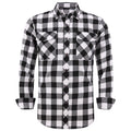 2021 New Men's Plaid Flannel Shirt Spring Autumn Male Regular Fit Casual Long-Sleeved Shirts For (USA SIZE S M L XL 2XL)