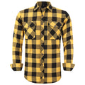 2021 New Men's Plaid Flannel Shirt Spring Autumn Male Regular Fit Casual Long-Sleeved Shirts For (USA SIZE S M L XL 2XL)