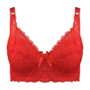 C D Cup Big Size Women Bra push up bra Lace Hollow Out Soutien Gorge Underwear Sexy Ultrathin Transparent Brassiere Bra 100D