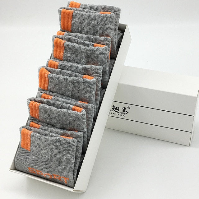 10 Pcs=5 Pairs Men Socks Cotton Socks Breathable Sweat-Absorbent Spring Autumn Black Socks Deodorant Business Men Socks Pack