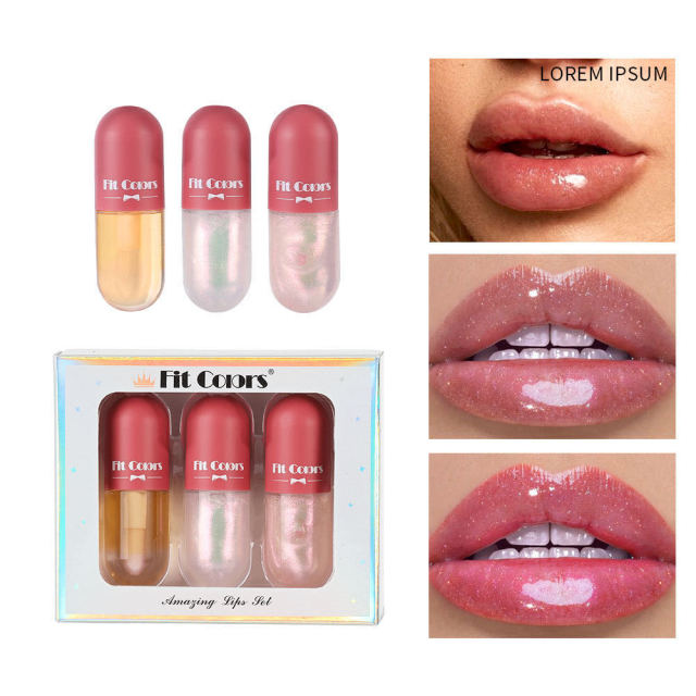 Capsule Crystal Jelly Lip Gloss Plumper Oil Shiny Clear Liquid Lipsticks Moisturizing Women Makeup Lip Tint Balm Cosmetics
