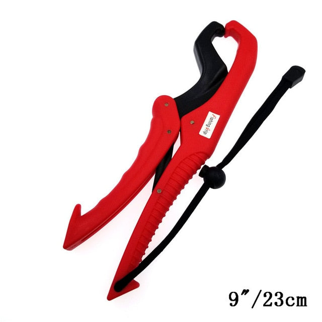 Fish Grabber Plier Controller Practical Fishing Gripper Gear Tool ABS Grip Tackle Holder Fish Clamp with Adjustable Rope