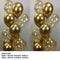 20pcs Chrome Metal Gold Silver Balloon Confetti Set Birthday Party Decorations Adult Kids Helium Globos Air Balls Wedding Decor