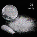 Nail Art Mirror Pigment Powder  Nail Glitters Metallic Color for Nail Art UV Gel Polishing Rose Gold Silver Colors