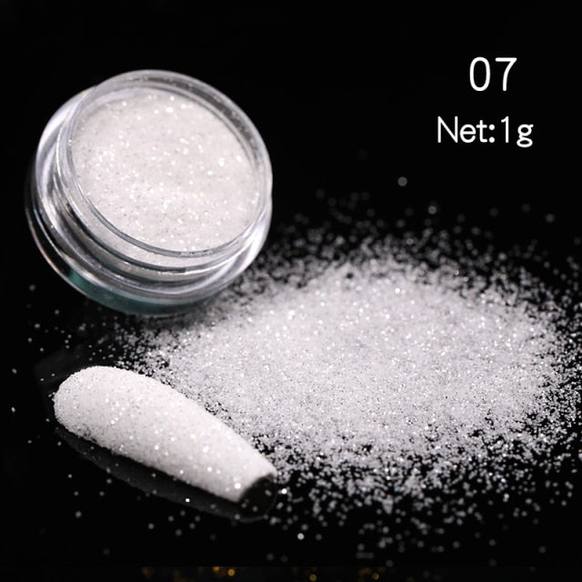 Nail Art Mirror Pigment Powder  Nail Glitters Metallic Color for Nail Art UV Gel Polishing Rose Gold Silver Colors