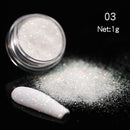 Nail Art Mirror Pigment Powder  Nail Glitters Metallic Color for Nail Art UV Gel Polishing Rose Gold Silver Colors