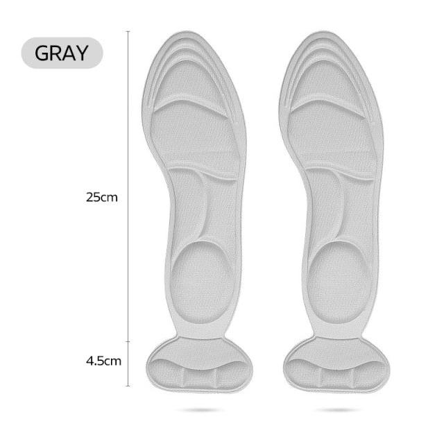 FootMaster 4D Memory Foam Orthopedic Insoles For Shoes Women Men Flat Feet Arch Support Massage Plantar Fasciitis Sports Pad