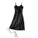 Toppies 2021 Women Satin Dress Party Luxury Shiny Sundress Sexy Imitation Silk Fashion Ladies Dress