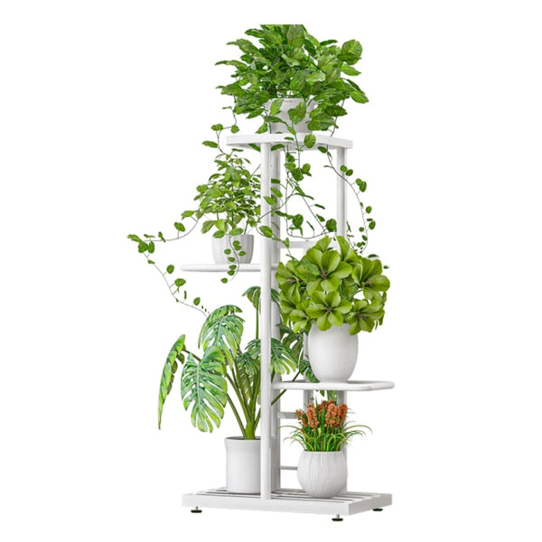 4 Tier 5 Potted Plant Stand Flower Pots Rack Display Shelf Home Decoration Potting Ladder Storage Shelving Rack for Potted Plant