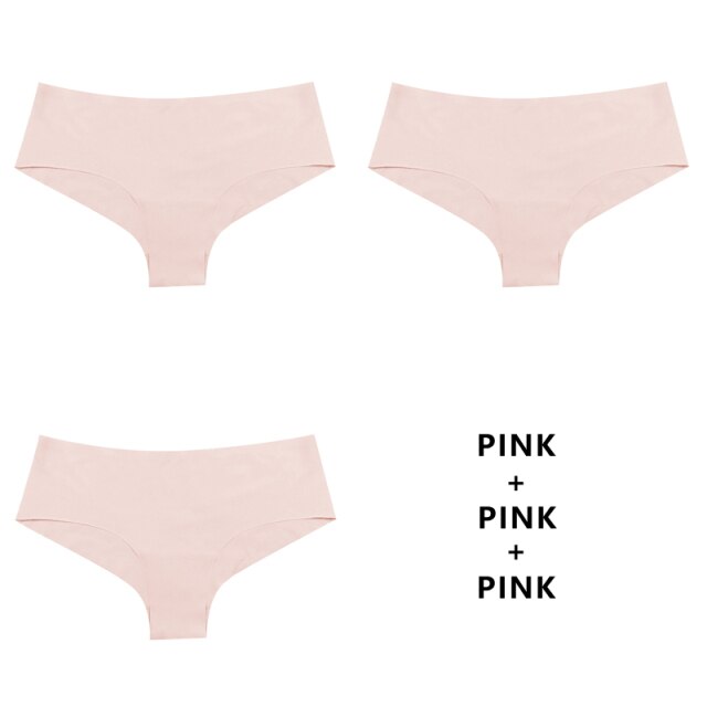 TERMEZY 3Pcs/Lot Seamless Panty Set Underwear Female Comfort Intimates Fashion Low-Rise Briefs 5 Colors Lingerie Drop Shipping