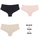 TERMEZY 3Pcs/Lot Seamless Panty Set Underwear Female Comfort Intimates Fashion Low-Rise Briefs 5 Colors Lingerie Drop Shipping
