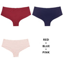 TERMEZY 3Pcs/Lot Seamless Panty Set Underwear Female Comfort Intimates Fashion Low-Rise Briefs 5 Colors Lingerie Drop Shipping
