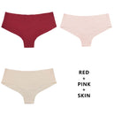 TERMEZY 3Pcs/Lot Seamless Panty Set Underwear Female Comfort Intimates Fashion Low-Rise Briefs 5 Colors Lingerie Drop Shipping