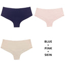 TERMEZY 3Pcs/Lot Seamless Panty Set Underwear Female Comfort Intimates Fashion Low-Rise Briefs 5 Colors Lingerie Drop Shipping
