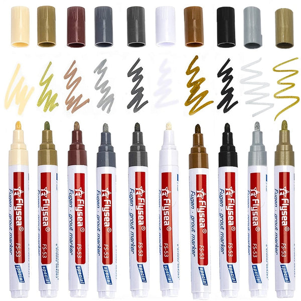 2021 Tile Marker Repair Wall Pen Grout Marker Odorless Non Toxic for Tiles Floor Tyre Suitable Car Painting Mark Pen TSLM
