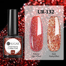 UR SUGAR 7.5ml Reflective Glitter Gel Shiny Rose Red Silver UV Gel Nail Polish Soak Off Colorful Gel Nail Art Decoration