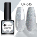 UR SUGAR 7.5ml Reflective Glitter Gel Shiny Rose Red Silver UV Gel Nail Polish Soak Off Colorful Gel Nail Art Decoration