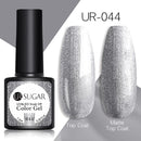 UR SUGAR 7.5ml Reflective Glitter Gel Shiny Rose Red Silver UV Gel Nail Polish Soak Off Colorful Gel Nail Art Decoration
