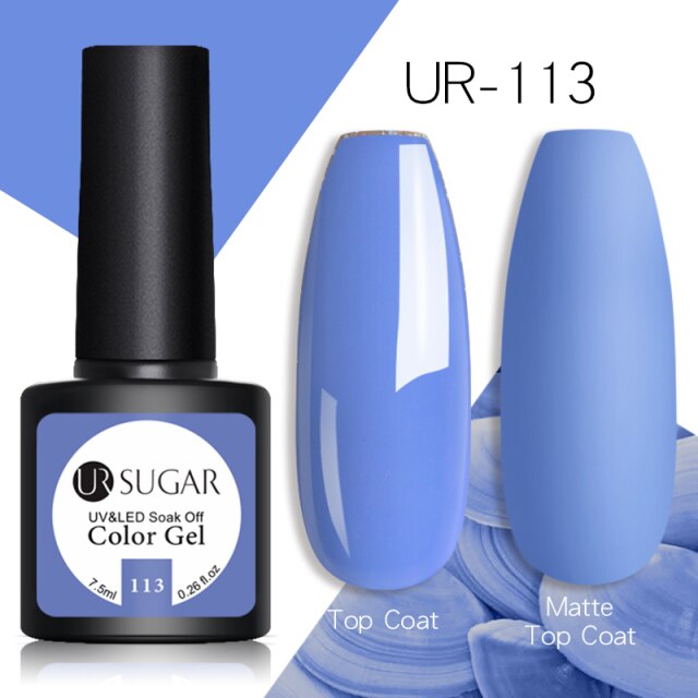 UR SUGAR 7.5ml Reflective Glitter Gel Shiny Rose Red Silver UV Gel Nail Polish Soak Off Colorful Gel Nail Art Decoration