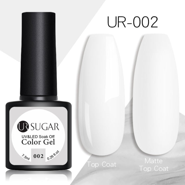 UR SUGAR 7.5ml Reflective Glitter Gel Shiny Rose Red Silver UV Gel Nail Polish Soak Off Colorful Gel Nail Art Decoration