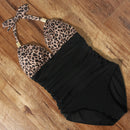 One Piece Tankini Plus Size Swimwear Women Black Halter Hot Monokini Swimsuit Push Up Bathing Suit Sexy 2020 High Waist Bodysuit