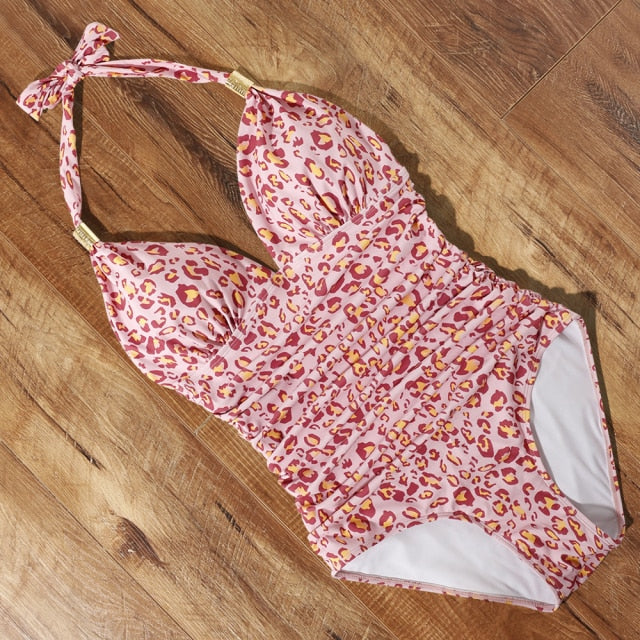 One Piece Tankini Plus Size Swimwear Women Black Halter Hot Monokini Swimsuit Push Up Bathing Suit Sexy 2020 High Waist Bodysuit