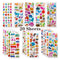 40 Sheets/lot Cartoon Stickers 3D Cartoons Characters Princess Random Puffy Sticker Gifts For Girls Boys Festival Party Stickers