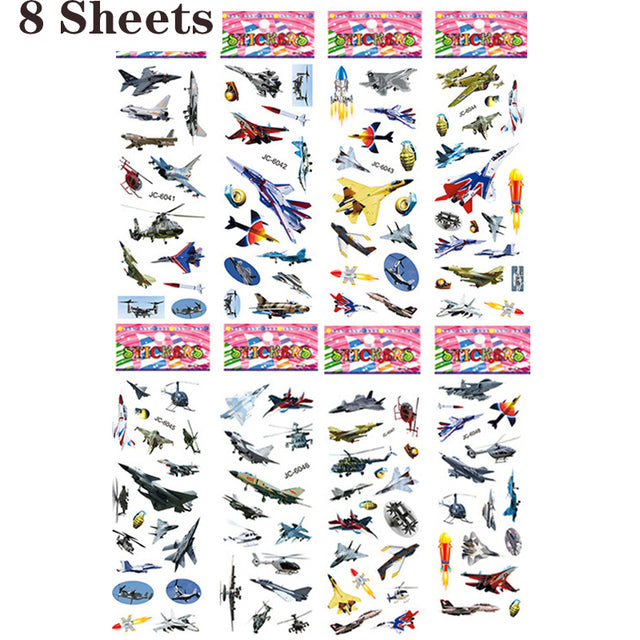 40 Sheets/lot Cartoon Stickers 3D Cartoons Characters Princess Random Puffy Sticker Gifts For Girls Boys Festival Party Stickers