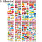 40 Sheets/lot Cartoon Stickers 3D Cartoons Characters Princess Random Puffy Sticker Gifts For Girls Boys Festival Party Stickers