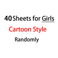 40 Sheets/lot Cartoon Stickers 3D Cartoons Characters Princess Random Puffy Sticker Gifts For Girls Boys Festival Party Stickers