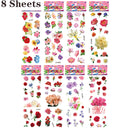 40 Sheets/lot Cartoon Stickers 3D Cartoons Characters Princess Random Puffy Sticker Gifts For Girls Boys Festival Party Stickers