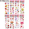 40 Sheets/lot Cartoon Stickers 3D Cartoons Characters Princess Random Puffy Sticker Gifts For Girls Boys Festival Party Stickers
