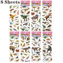 40 Sheets/lot Cartoon Stickers 3D Cartoons Characters Princess Random Puffy Sticker Gifts For Girls Boys Festival Party Stickers