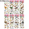 40 Sheets/lot Cartoon Stickers 3D Cartoons Characters Princess Random Puffy Sticker Gifts For Girls Boys Festival Party Stickers