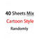 40 Sheets/lot Cartoon Stickers 3D Cartoons Characters Princess Random Puffy Sticker Gifts For Girls Boys Festival Party Stickers