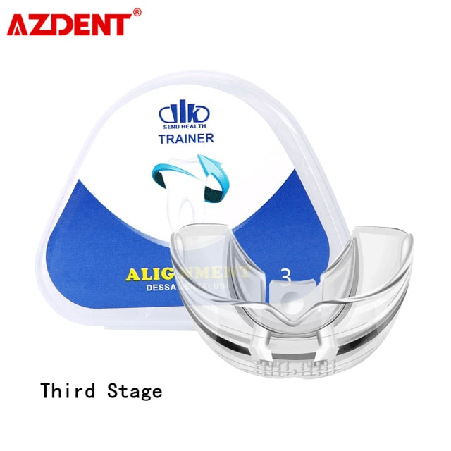 AZDENT Soft and Hard Tooth Orthodontic Appliance Aligners Trays Teeth Straightener High-tech Dental Transparent Teeth Retainer