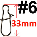 20 or 50 or 100 pcs Stainless Steel Fishing Snap Hooked Snap Pin Fastlock Clip Accessories Tackle for Barrel Swivel Lure hook