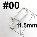 20 or 50 or 100 pcs Stainless Steel Fishing Snap Hooked Snap Pin Fastlock Clip Accessories Tackle for Barrel Swivel Lure hook