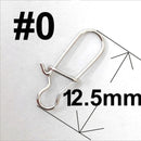 20 or 50 or 100 pcs Stainless Steel Fishing Snap Hooked Snap Pin Fastlock Clip Accessories Tackle for Barrel Swivel Lure hook