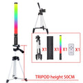 RGB Light Stick Wand With Tripod Stand Party Colorful LED Lamp Fill Light Handheld Flash Speedlight Photography Lighting Video