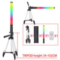 RGB Light Stick Wand With Tripod Stand Party Colorful LED Lamp Fill Light Handheld Flash Speedlight Photography Lighting Video