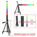 RGB Light Stick Wand With Tripod Stand Party Colorful LED Lamp Fill Light Handheld Flash Speedlight Photography Lighting Video